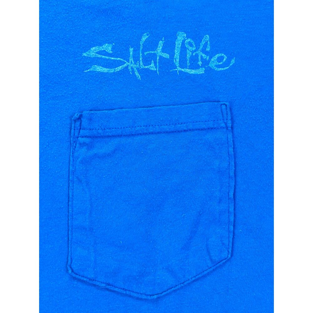 Salt Life Play Offshore Pocket Tee Blue XL - Picture 6 of 9